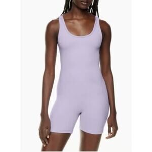 Aritzia TnAction TnaLIFE Shake-It 5” Romper Purple Size XS